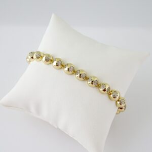 B1700 Bracelet - Pulseras - Zircon Stone - 14K Real Color