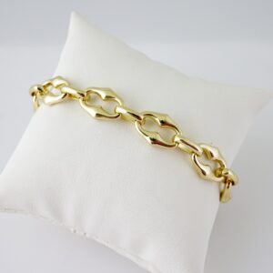 B1701 Bracelet - Pulseras - Plain - 14K Real Color
