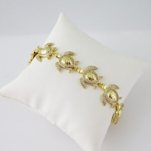 B1703 Bracelet - Pulseras - Zircon Stone - 14K Real Color