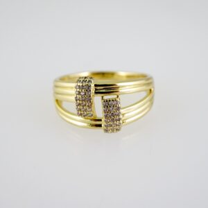 R804 RING - ANILLO - Zircon Stone - 14K Real Color