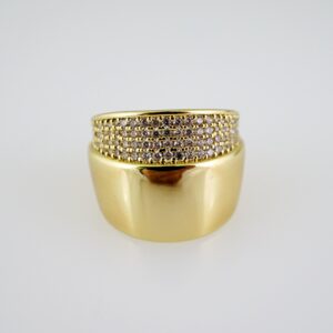 R806 RING - ANILLO - Zircon Stone - 14K Real Color