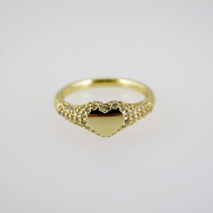 R810 RING - ANILLO - Zircon Stone - 14K Real Color