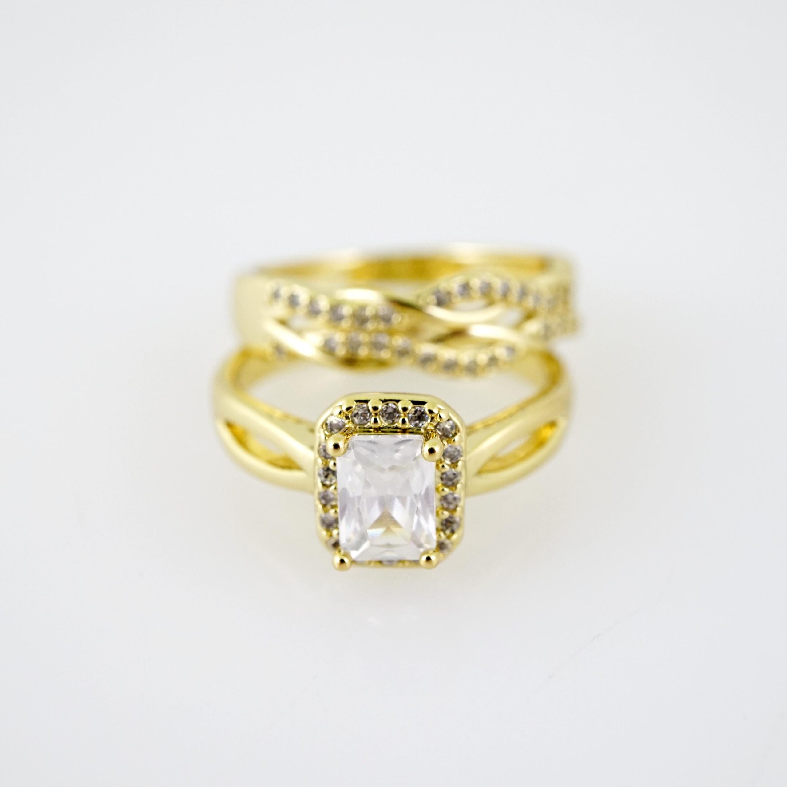 R812 RING - ANILLO - Zircon Stone - 14K Real Color - Image 3