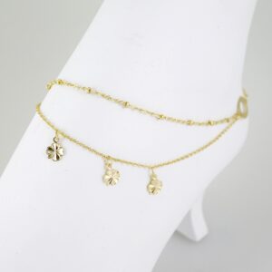 A0073 Anklets - Tobilleras - 14K Real Color 2mm