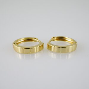 E2627 Earrings - Aretes -Plain - 14K Real Color