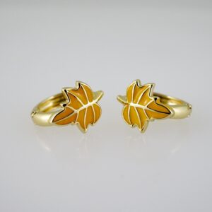 E2631 Earrings - Aretes -Plain - 14K Real Color