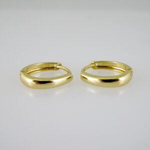 E2640 Earrings - Aretes -Plain - 14K Real Color