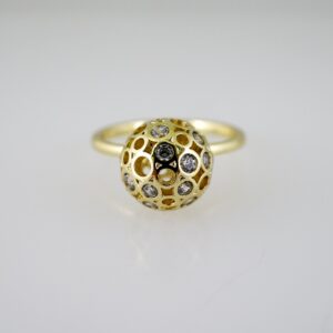 R812 RING - ANILLO - Zircon Stone - 14K Real Color