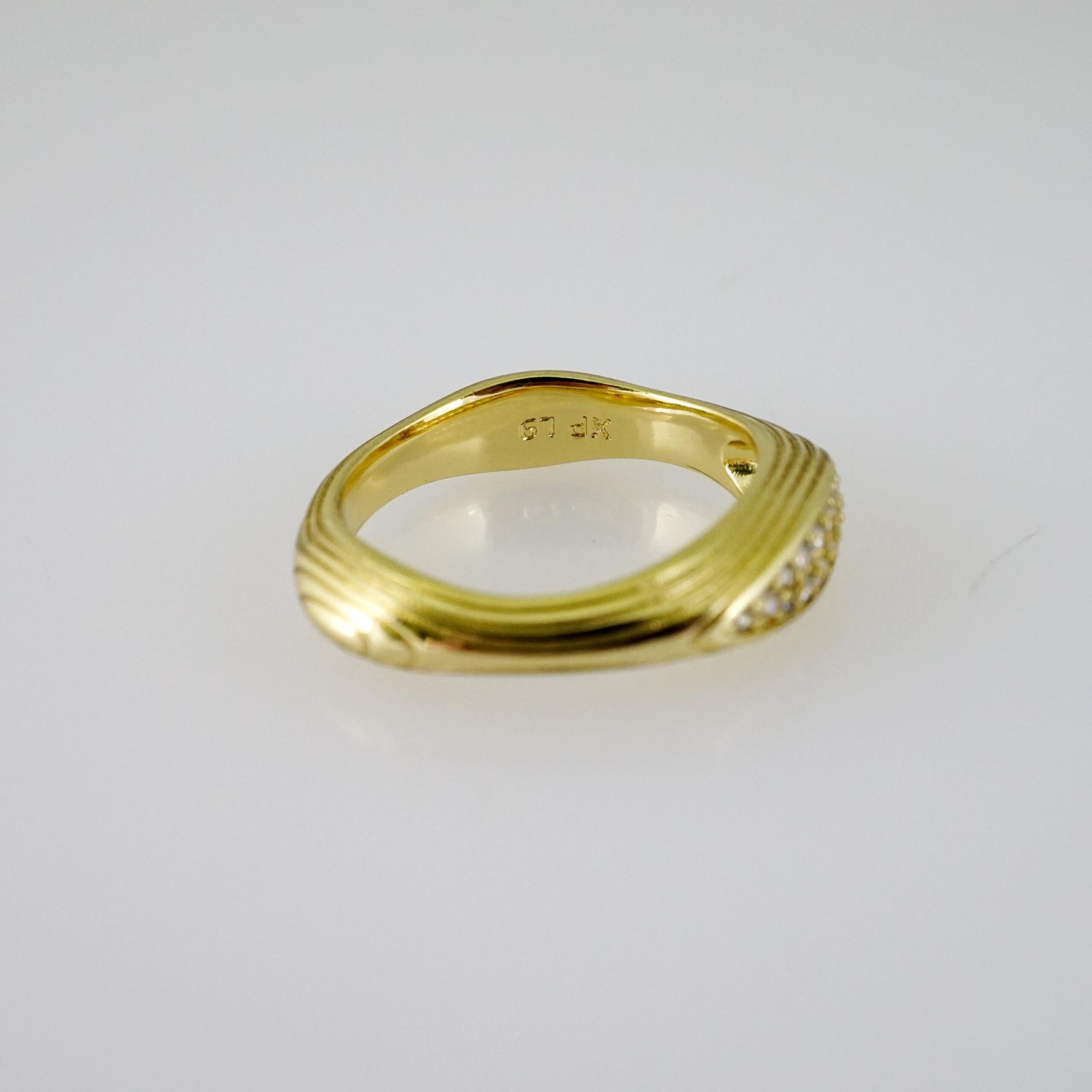 R820 RING - ANILLO - Zircon Stone - 14K Real Color - Image 2