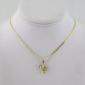 SET1804 Cadenas & Colgantes - Chain - Pendants - Zircon Stone - 14K Real Color - 2mmX45cm