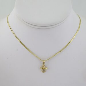 SET1811 Cadenas & Colgantes - Chain - Pendants - Zircon Stone - 14K Real Color - 2mmX45cm