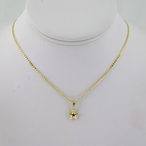 SET1814 Cadenas & Colgantes - Chain - Pendants - Plain - 14K Real Color - 2mmX45cm