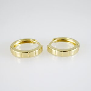 E2656 Earrings - Aretes -Plain - 14K Real Color