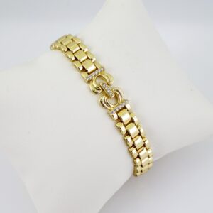 B1710 Bracelet - Pulseras - Zircon Stone - 14K Real Color