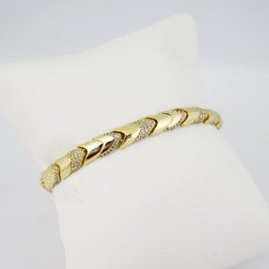 B1713 Bracelet - Pulseras - Zircon Stone - 14K Real Color