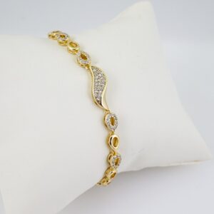 B1715 Bracelet - Pulseras - Zircon Stone - 14K Real Color