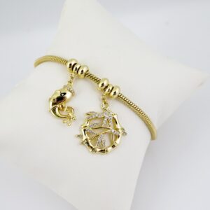 B1716 Bracelet - Pulseras - Zircon Stone - 14K Real Color