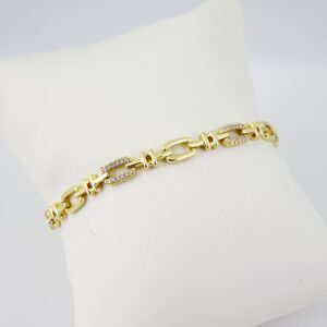 B1721 Bracelet - Pulseras - Zircon Stone - 14K Real Color