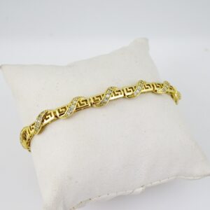 B1722 Bracelet - Pulseras - Zircon Stone - 14K Real Color