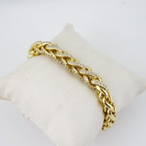 B1725 Bracelet - Pulseras - Zircon Stone - 14K Real Color