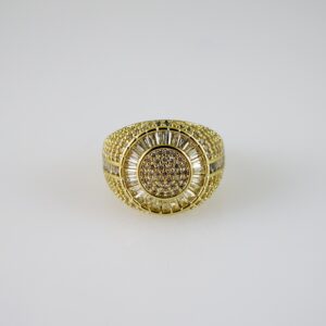R855 RING - ANILLO - Zircon Stone - 14K Real Color