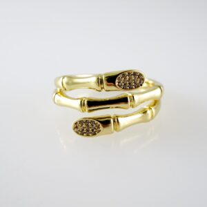 R822 RING - ANILLO - Zircon Stone - 14K Real Color