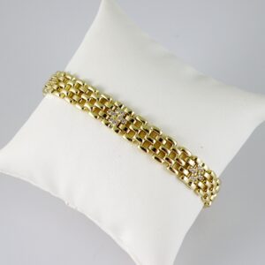 B1750 Bracelet - Pulseras - Zircon Stone - 14K Real Color