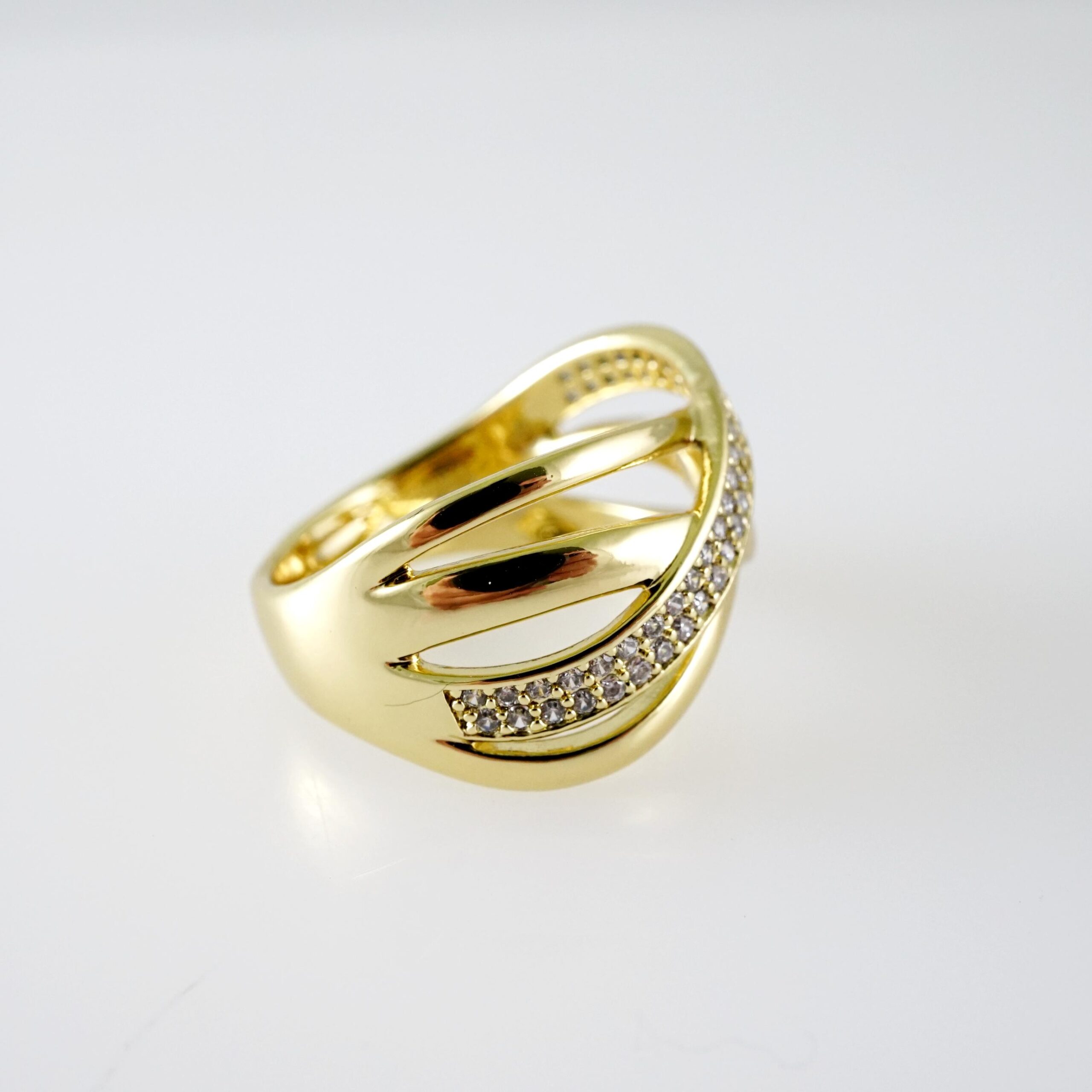 R825 RING - ANILLO - Zircon Stone - 14K Real Color - Image 2