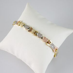 B1752 Bracelet - Pulseras - Zircon Stone - Three Tone