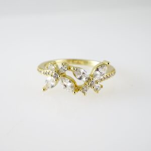 R828 RING - ANILLO - Zircon Stone - 14K Real Color