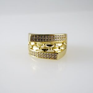R830 RING - ANILLO - Zircon Stone - 14K Real Color