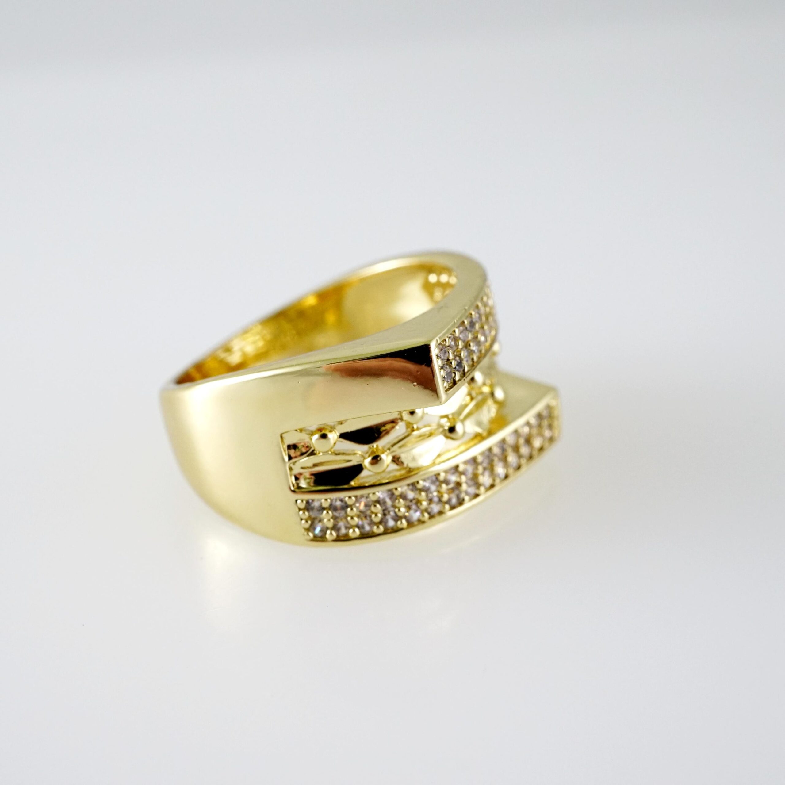 R830 RING - ANILLO - Zircon Stone - 14K Real Color - Image 2