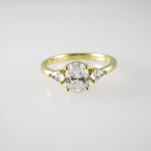 R832 RING - ANILLO - Zircon Stone - 14K Real Color