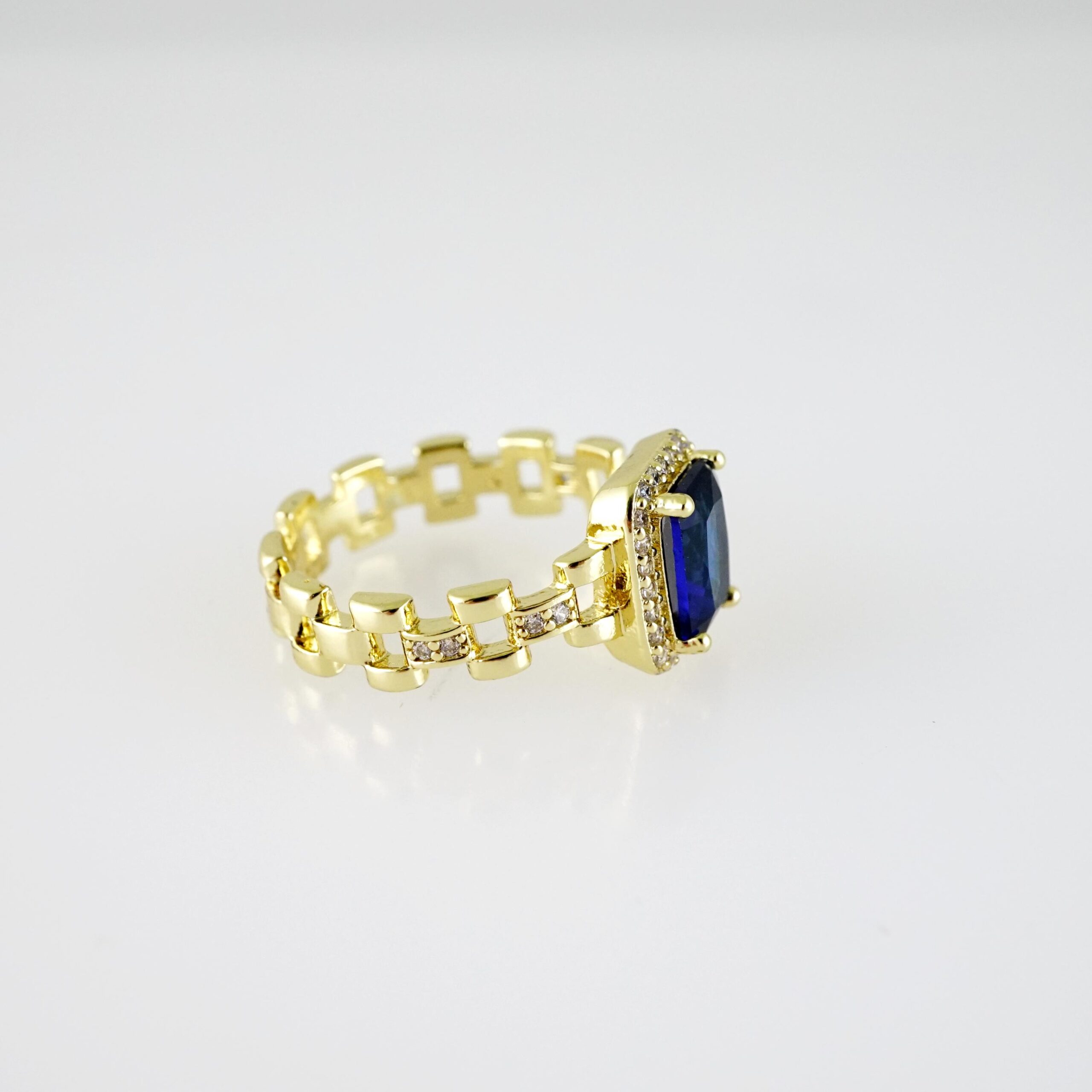 R840 RING - ANILLO - Zircon Stone - 14K Real Color - Image 2