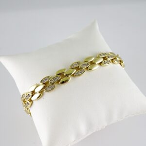 B1728 Bracelet - Pulseras - Zircon Stone - 14K Real Color