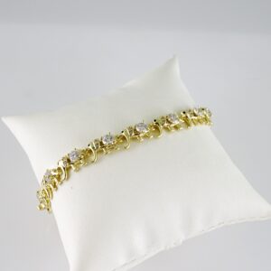 B1729 Bracelet - Pulseras - Zircon Stone - 14K Real Color