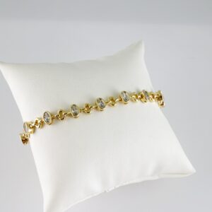 B1730 Bracelet - Pulseras - Zircon Stone - 14K Real Color