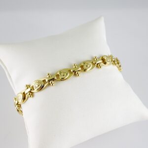 B1733 Bracelet - Pulseras - Plain - 14K Real Color