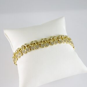 B1735 Bracelet - Pulseras - Zircon Stone - 14K Real Color