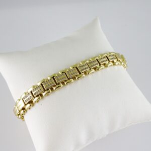 B1739 Bracelet - Pulseras - Zircon Stone - 14K Real Color
