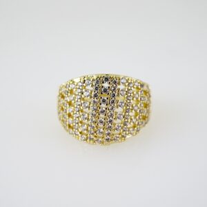 R848 RING - ANILLO - Zircon Stone - 14K Real Color