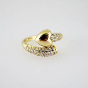 R849 RING - ANILLO - Zircon Stone - 14K Real Color
