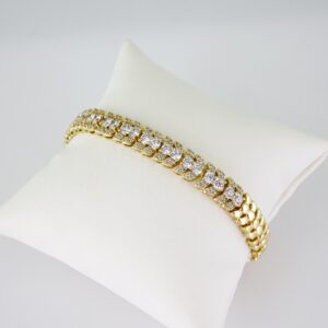 B1741 Bracelet - Pulseras - Zircon Stone - 14K Real Color