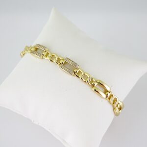 B1743 Bracelet - Pulseras - Zircon Stone - 14K Real Color