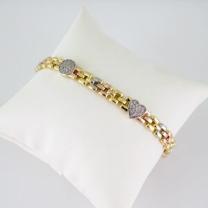B1744 Bracelet - Pulseras - Zircon Stone - Three Tone