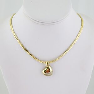 SET1818 Cadenas & Colgantes - Chain - Pendants - Zircon Stone - 14K Real Color - 3mmX45cm