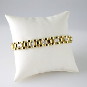 B1754 Bracelet - Pulseras - Zircon Stone - 14K Real Color