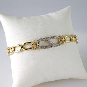 B1755 Bracelet - Pulseras - Zircon Stone - 14K Real Color