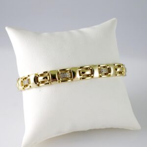 B1758 Bracelet - Pulseras - Zircon Stone - 14K Real Color