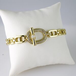 B1760 Bracelet - Pulseras - Zircon Stone - 14K Real Color
